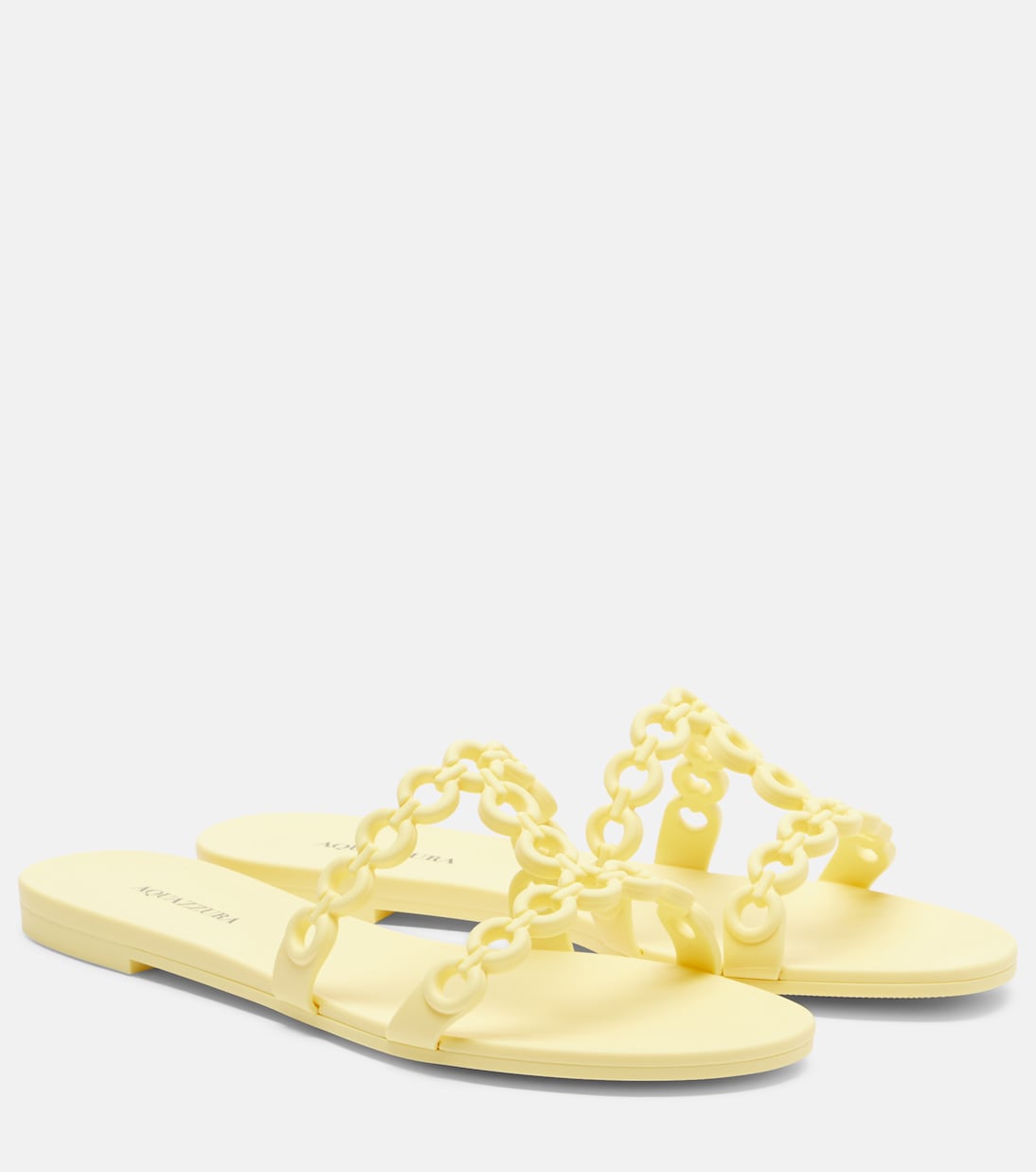 Pantoletten Infinity Chain Jelly | Aquazzura