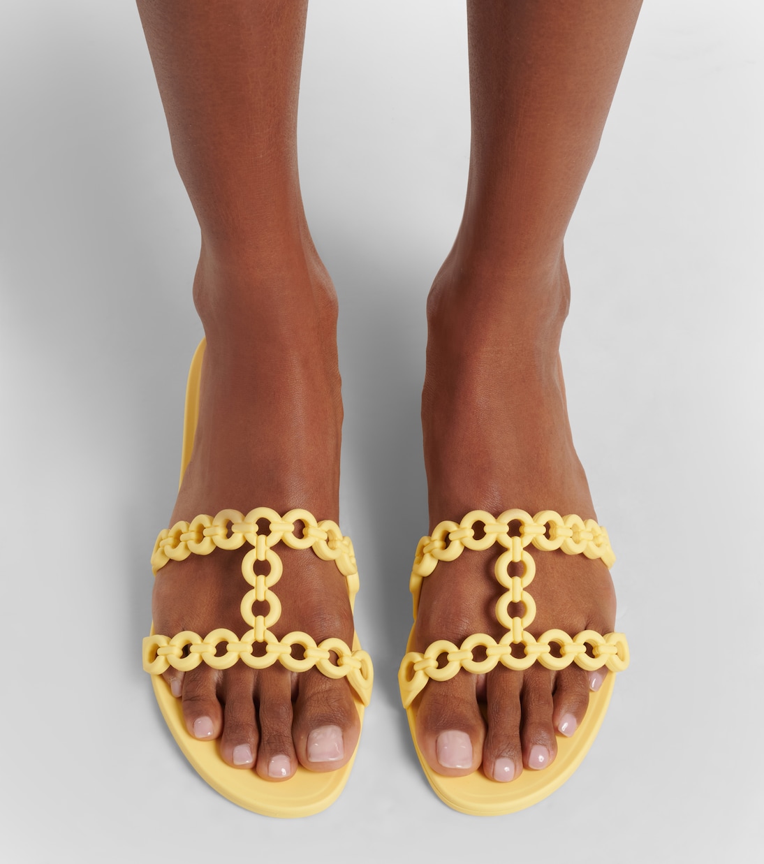 Pantoletten Infinity Chain Jelly | Aquazzura