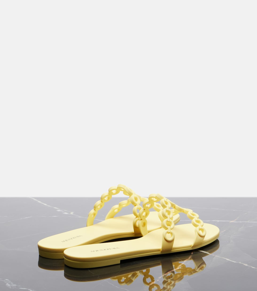 Pantoletten Infinity Chain Jelly | Aquazzura