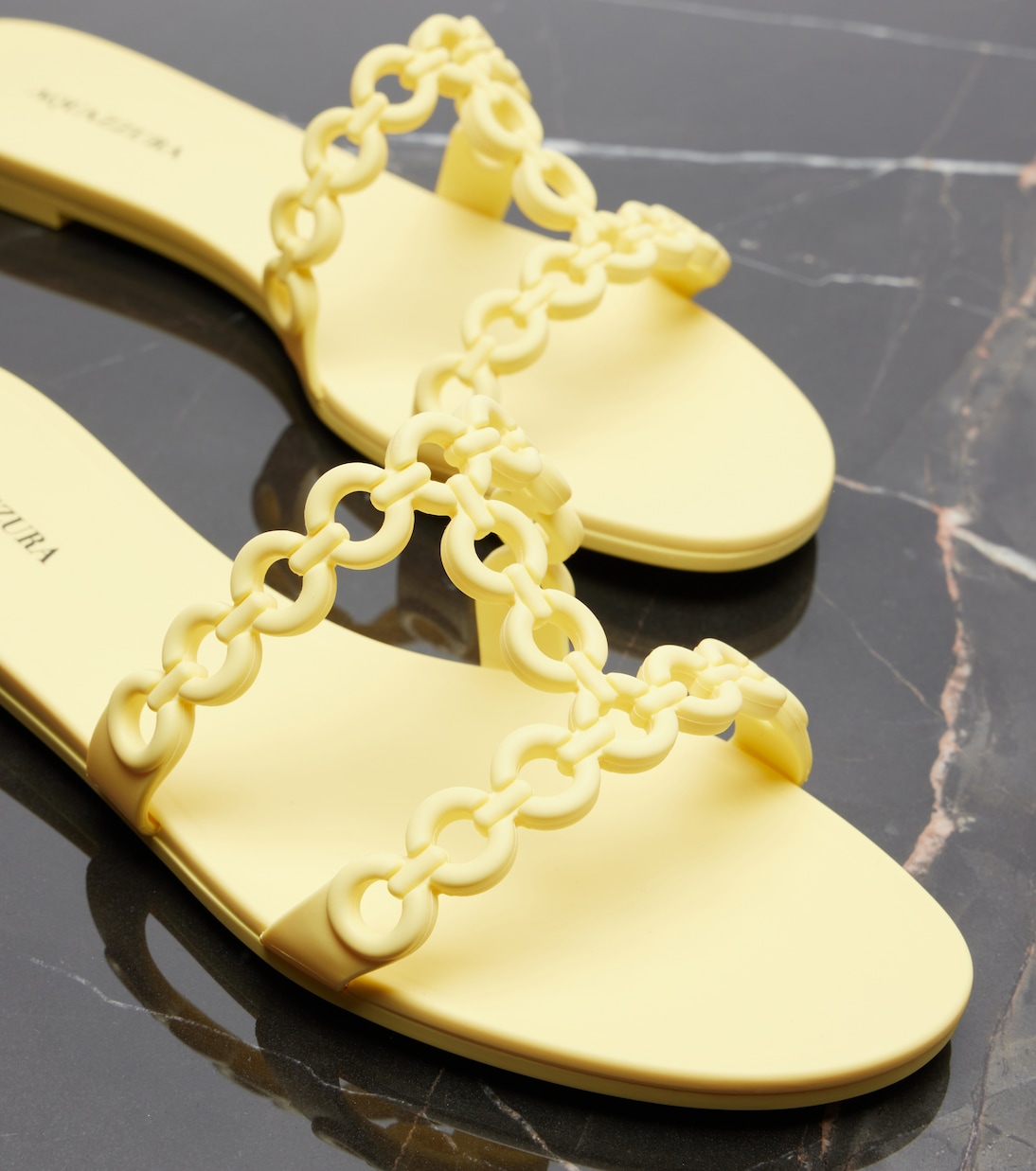 Pantoletten Infinity Chain Jelly | Aquazzura