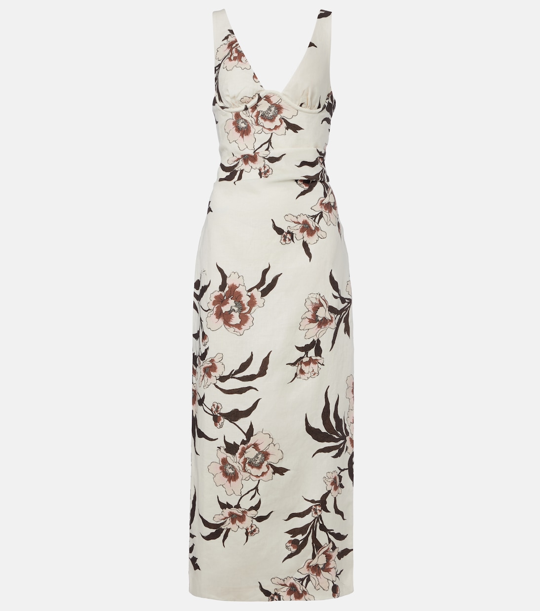 Floral linen maxi dress | SIR