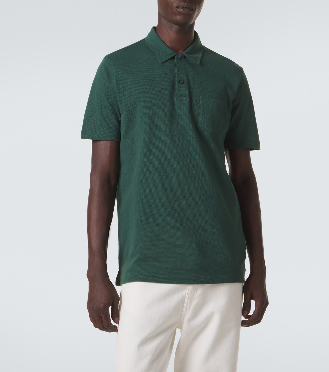 Cotton polo shirt | Sunspel