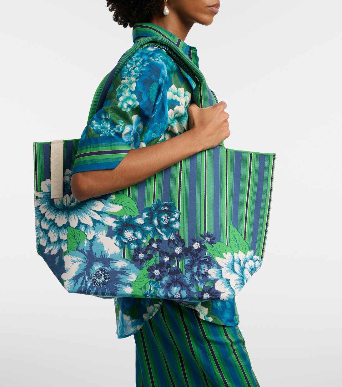 Margo Large jacquard tote bag | Alémais