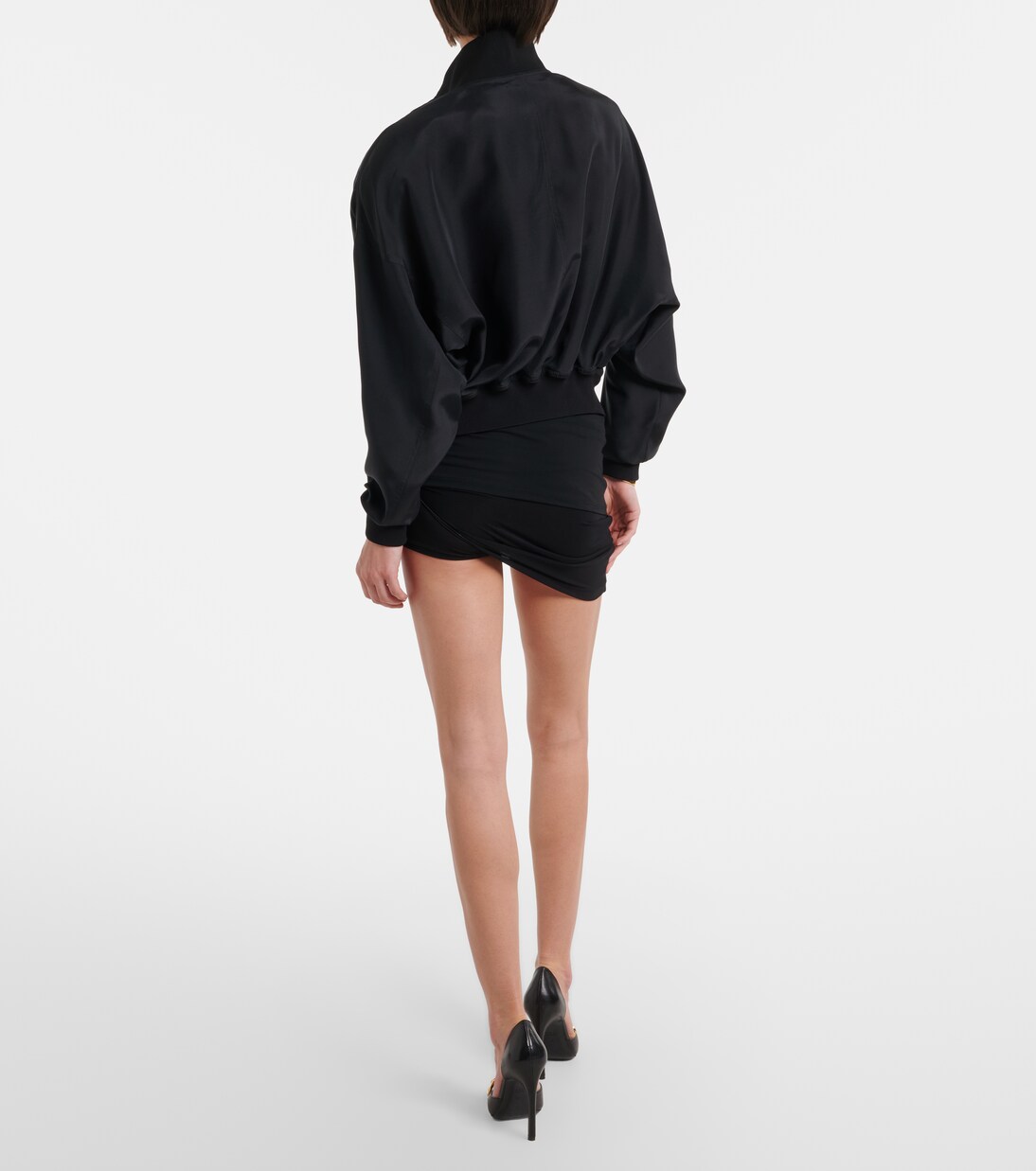 Draped crêpe jersey shorts | Gucci