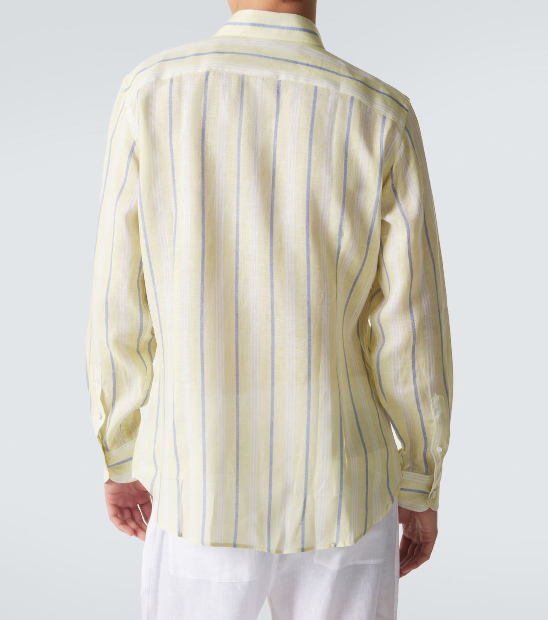 Camisa de lino a rayas | Fedeli