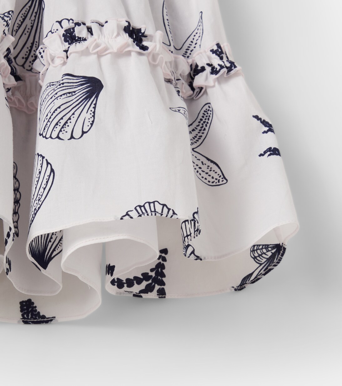 Amber printed ruffled cotton dress | Poupette St Barth Kids