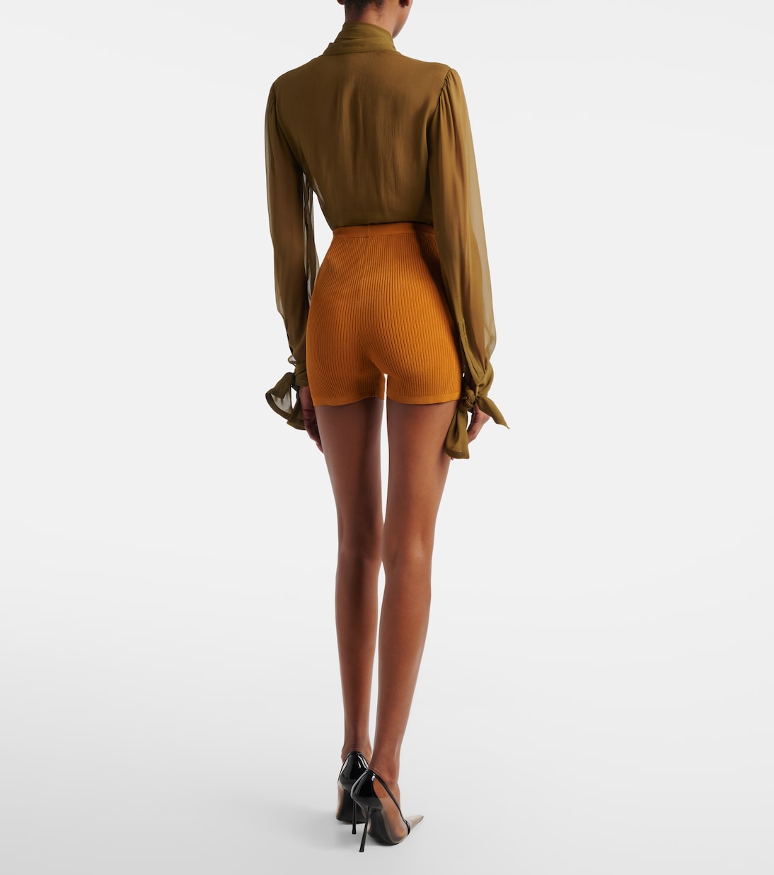 Ribbed-knit shorts | Saint Laurent