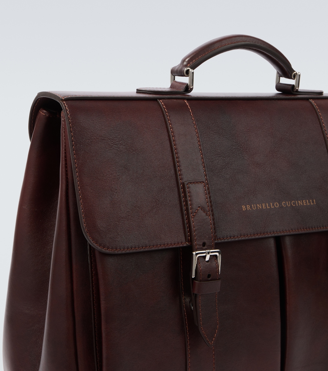Leather briefcase | Brunello Cucinelli