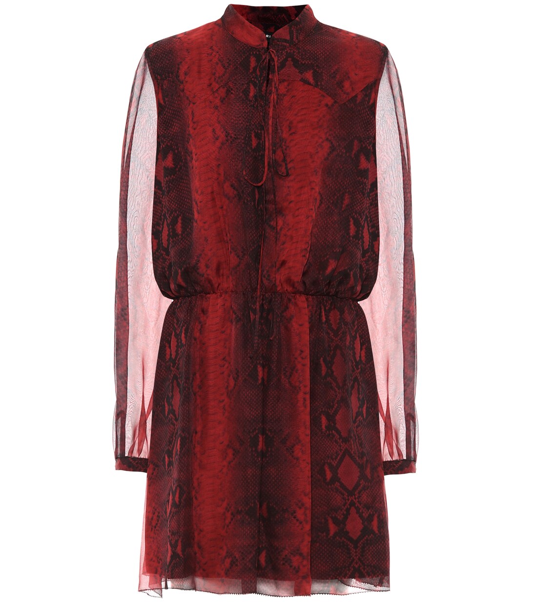 Robe imprimée en soie | Amiri