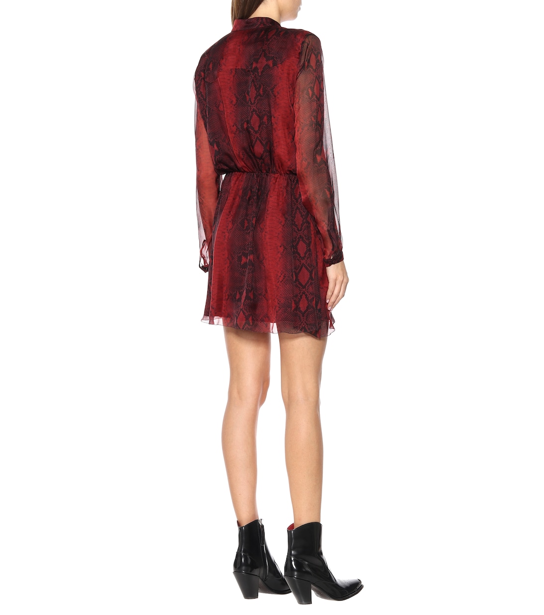 Robe imprimée en soie | Amiri