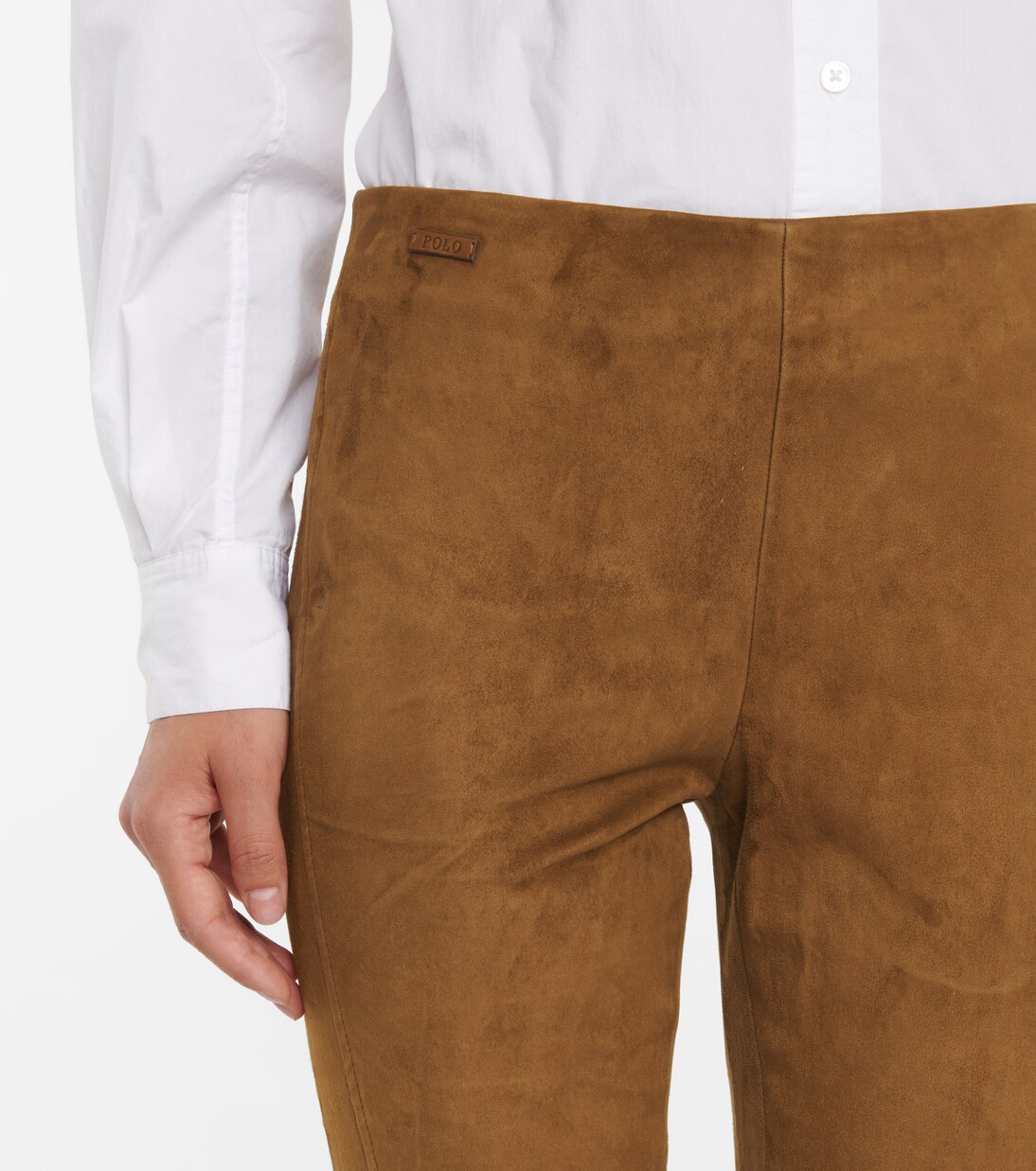 High-Rise-Hose aus Veloursleder | Polo Ralph Lauren