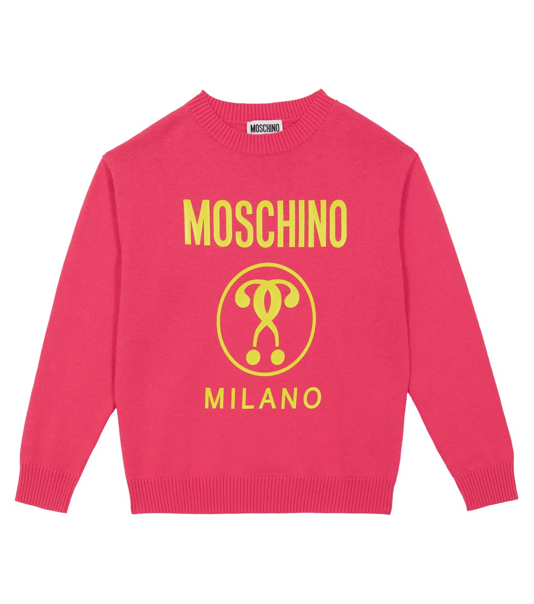 Bébé - Pull en coton et laine à logo | Moschino Kids