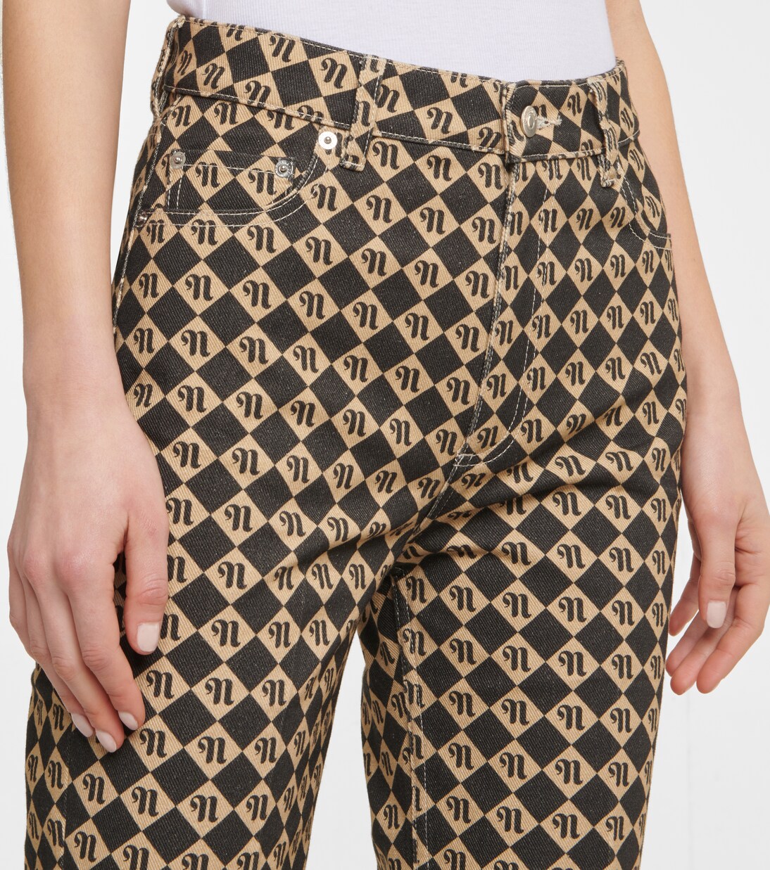 Jean flare Zoey imprimé | Nanushka