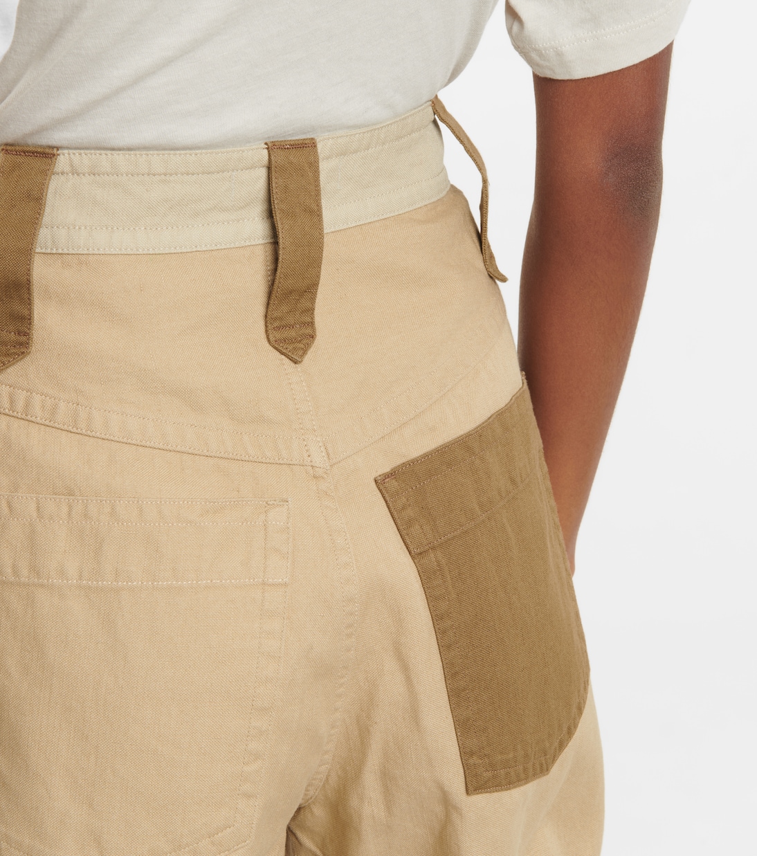 Kalerna 코튼 리넨 컬러 블로킹 쇼츠 | Marant Etoile