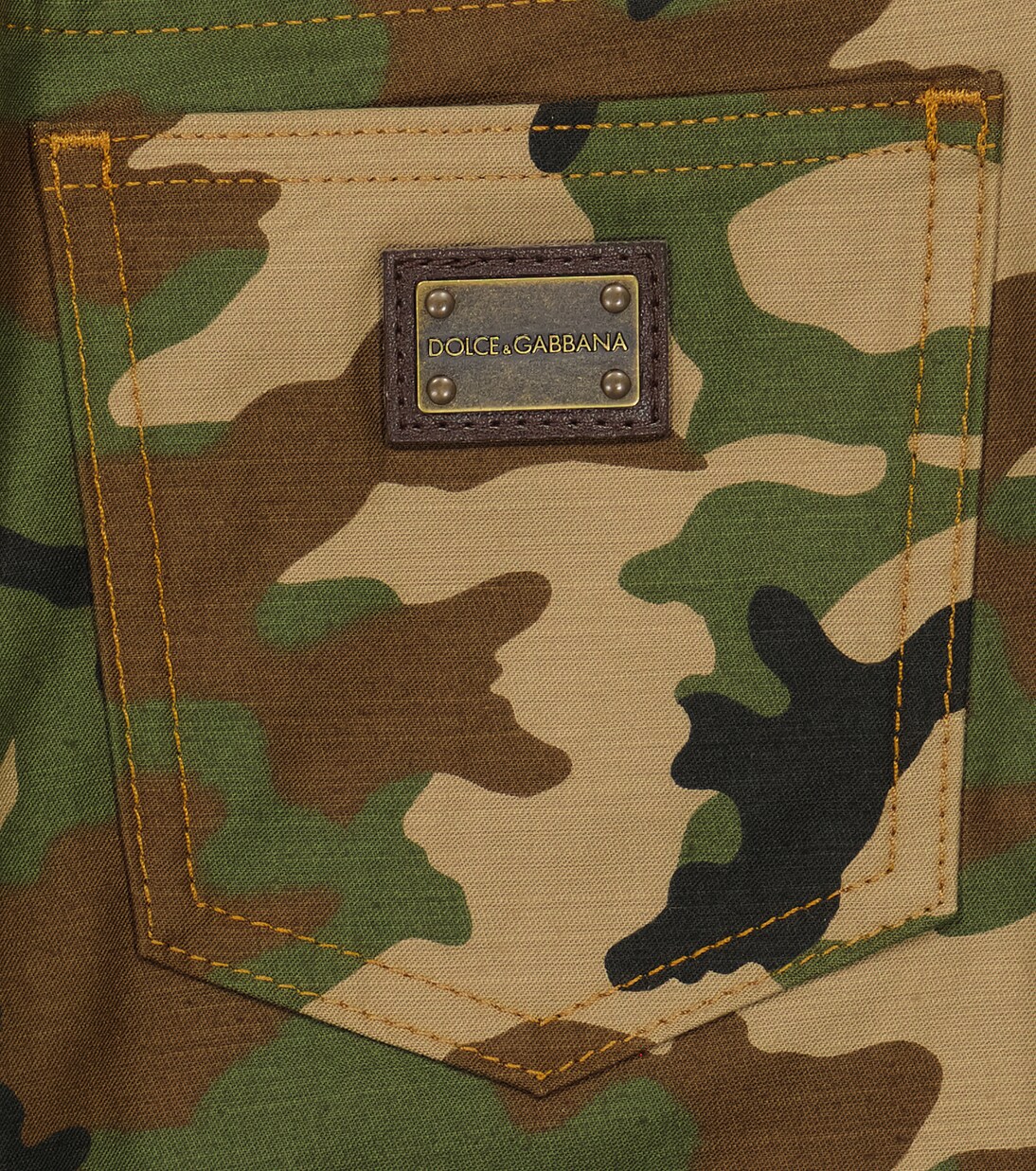 Denim and camouflage pants | Dolce&Gabbana Kids