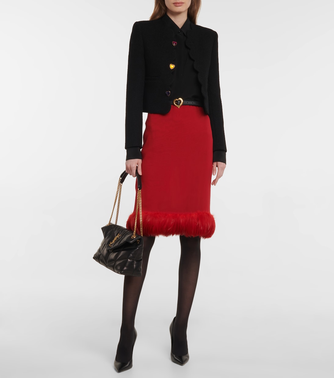 Schultertasche Puffer Small aus Leder | Saint Laurent