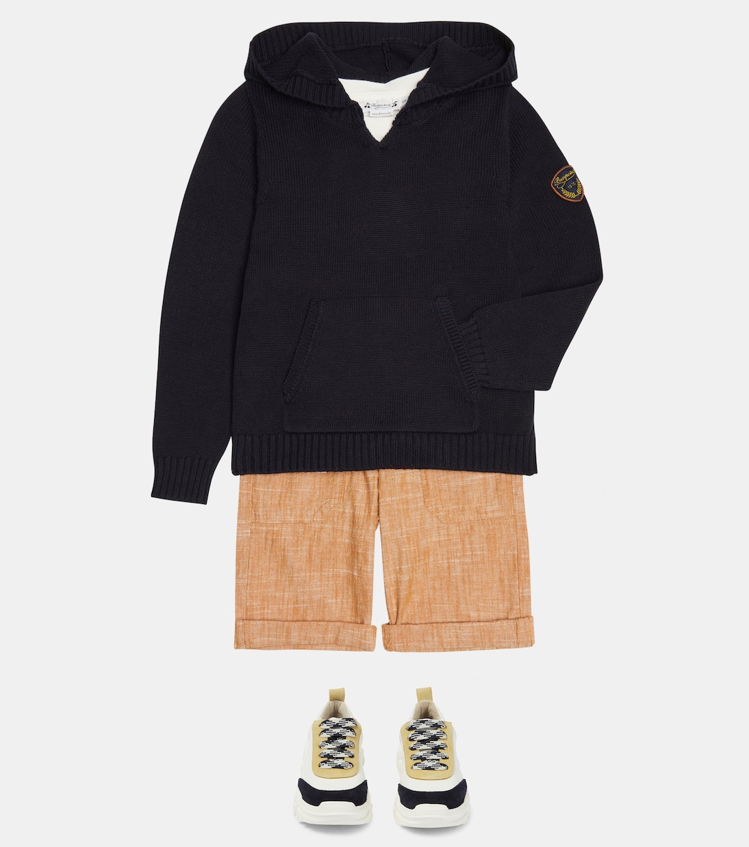 Armand knit cotton hoodie | Bonpoint