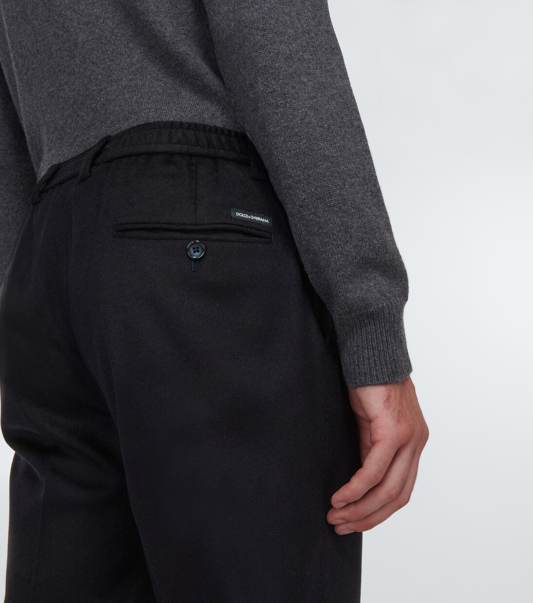 Pantalon slim en cachemire | Dolce&Gabbana
