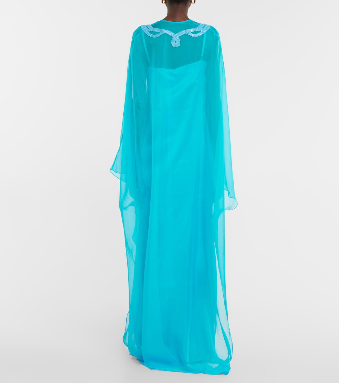 Kaftan aus Seidenchiffon | Safiyaa