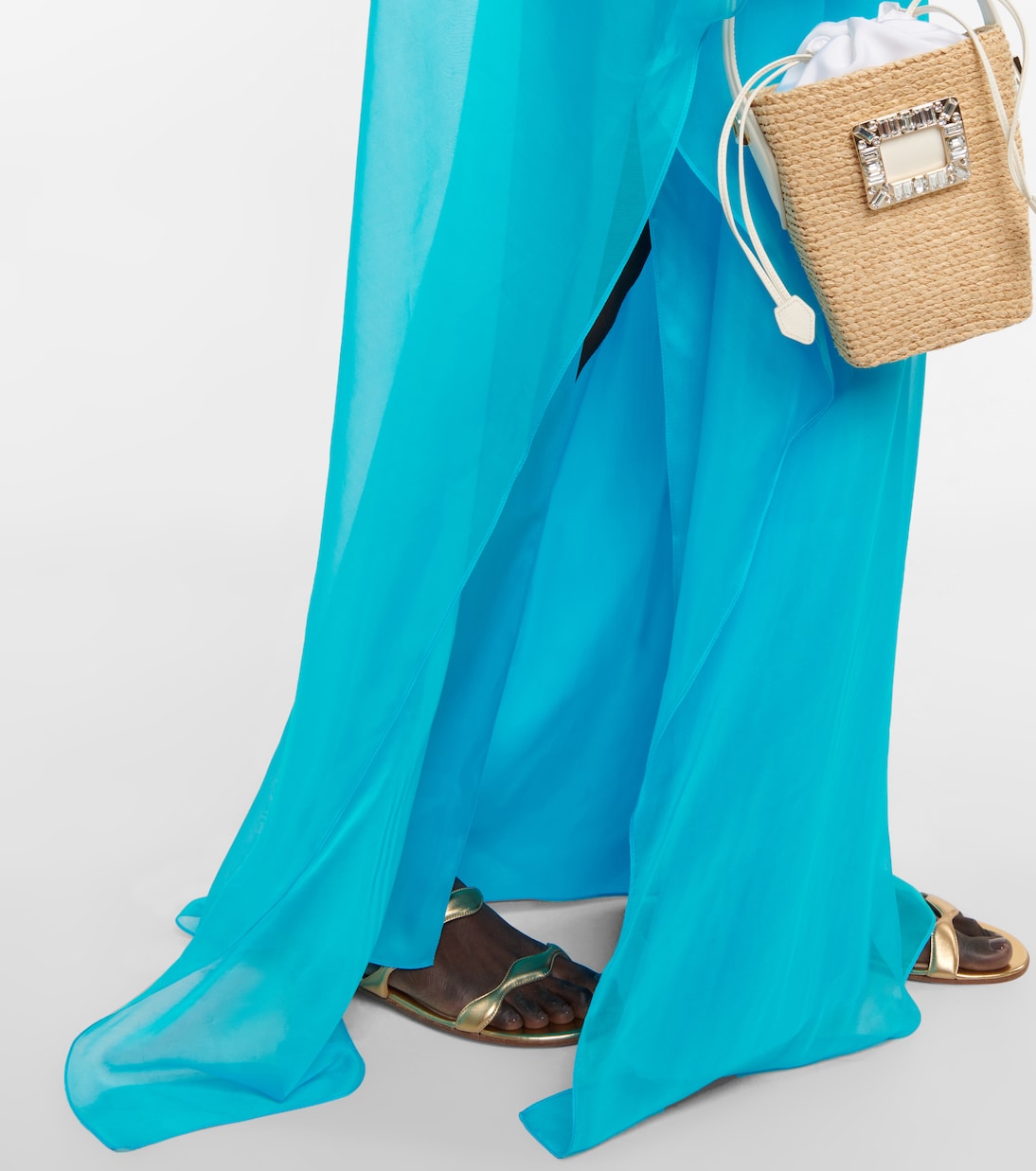 Kaftan aus Seidenchiffon | Safiyaa