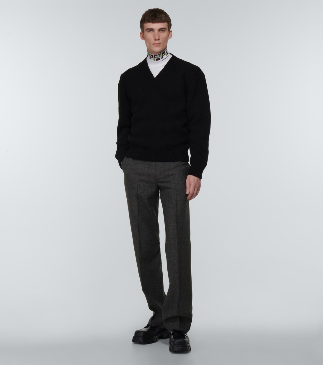 Tailored virgin wool formal pants | Prada