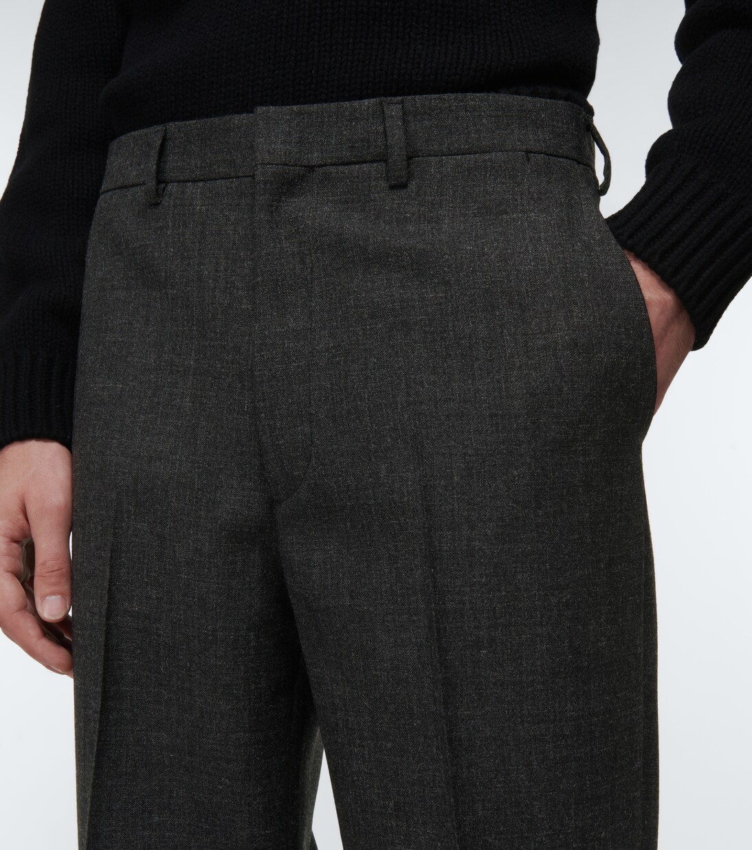 Tailored virgin wool formal pants | Prada