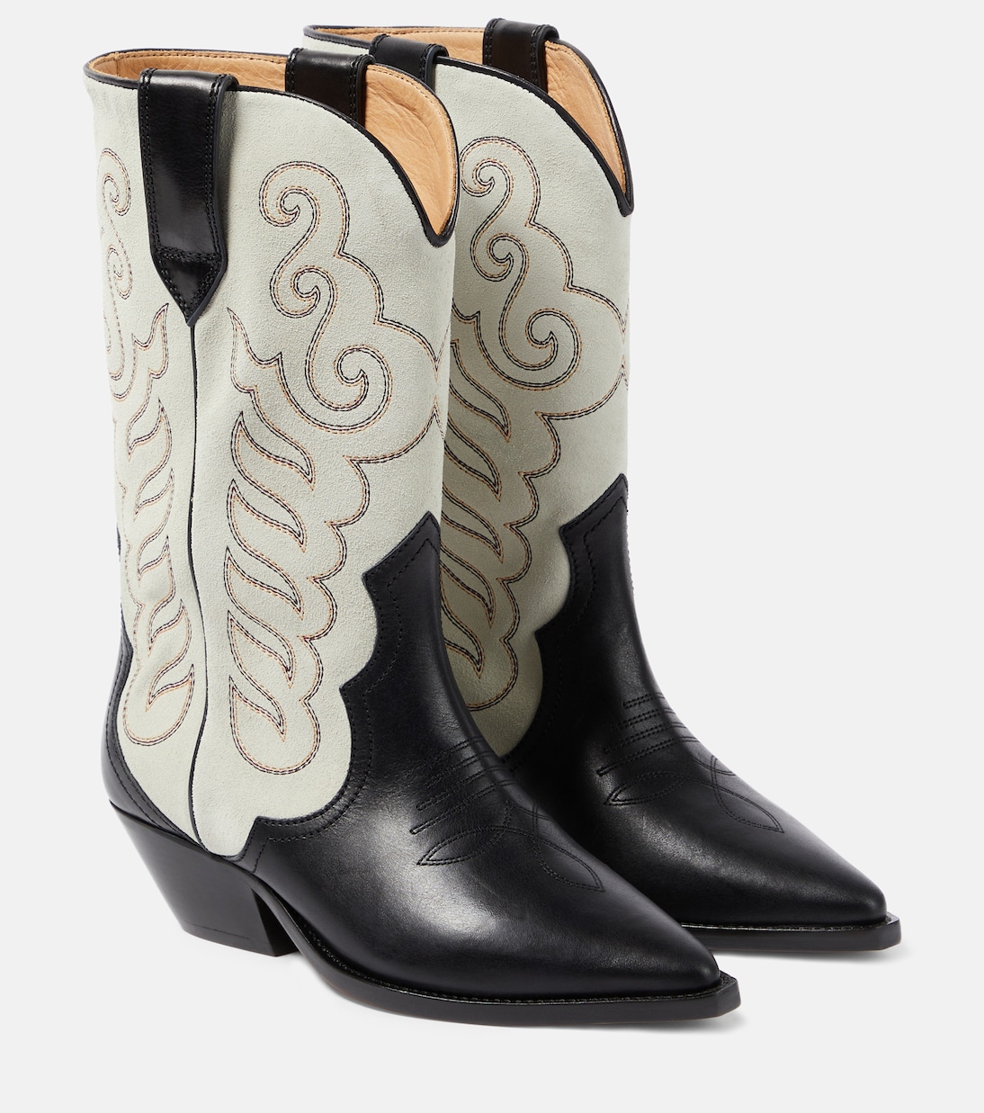 Westernstiefel Duerto aus Veloursleder und Leder | Isabel Marant