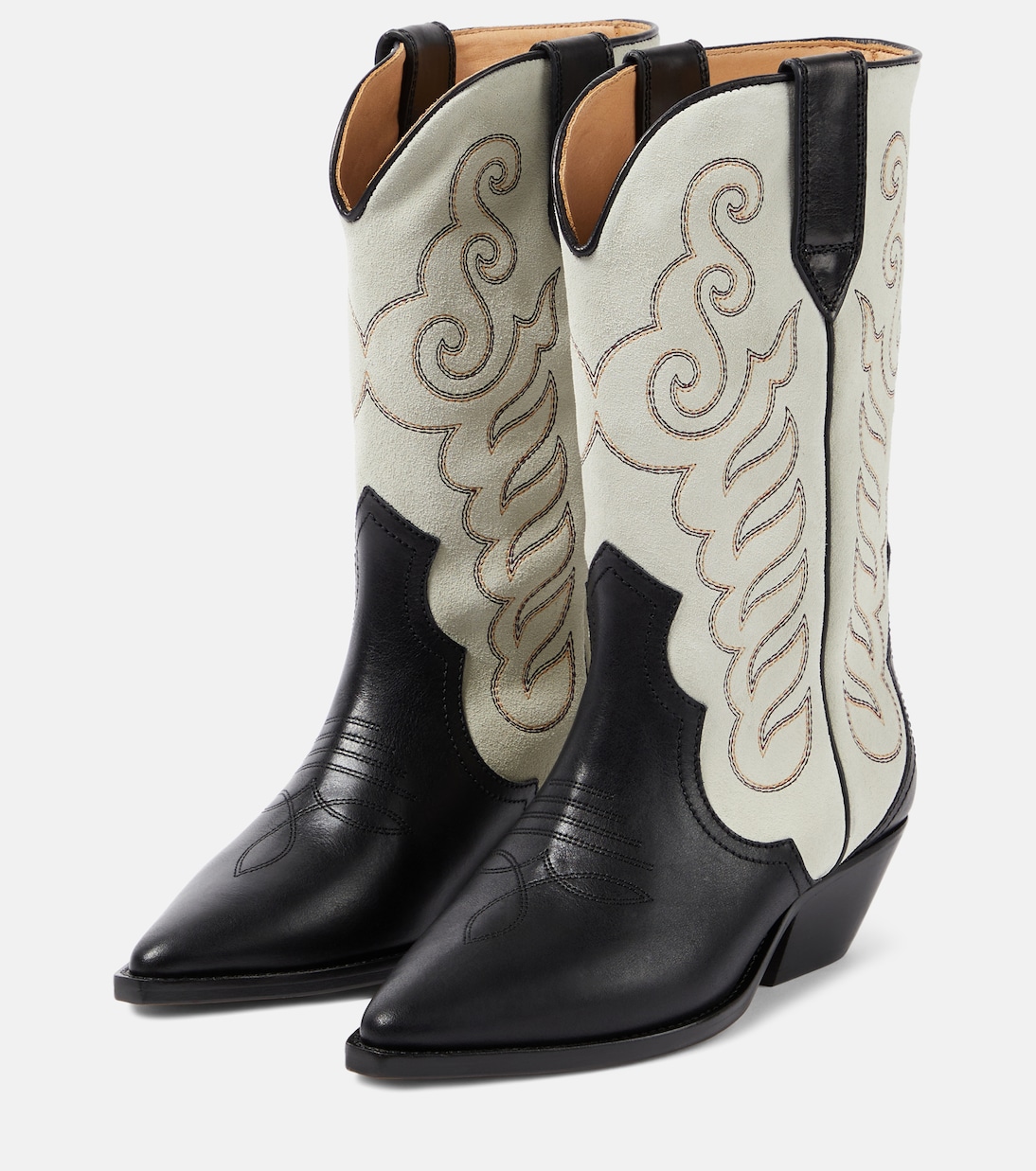 Westernstiefel Duerto aus Veloursleder und Leder | Isabel Marant