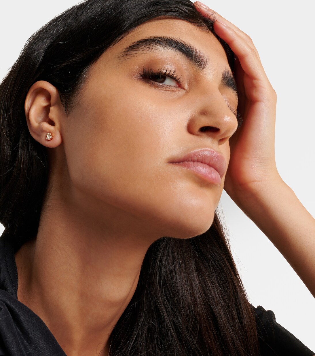 River Trois 18kt gold single earrings with diamonds | Sophie Bille Brahe