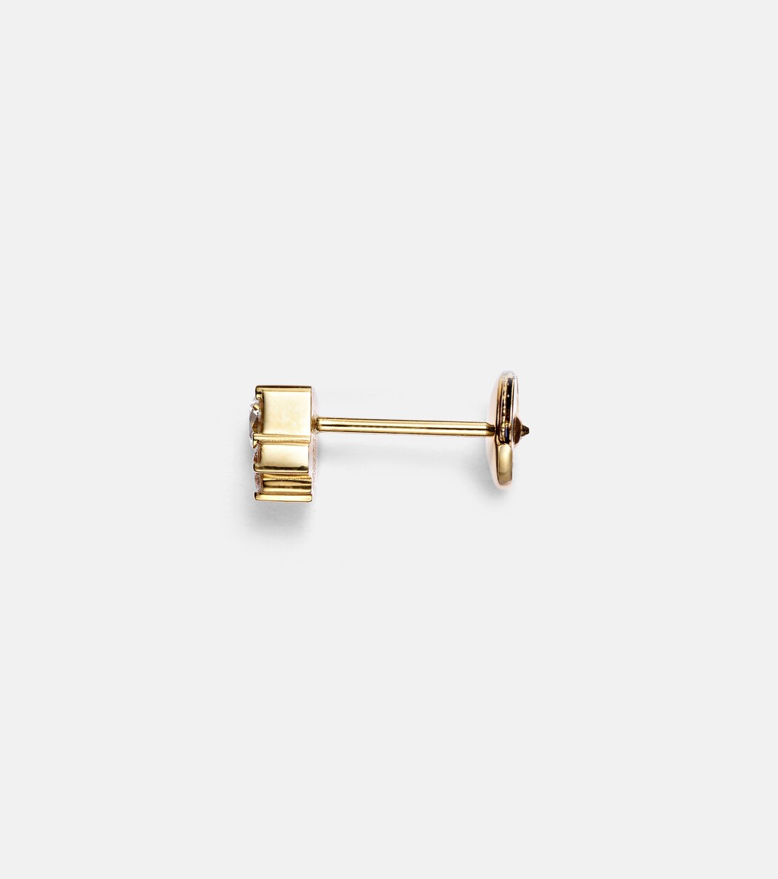 River Trois 18kt gold single earrings with diamonds | Sophie Bille Brahe