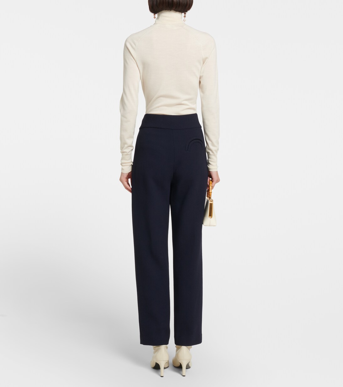 High-Rise-Hose Basque aus Schurwolle | Blazé Milano