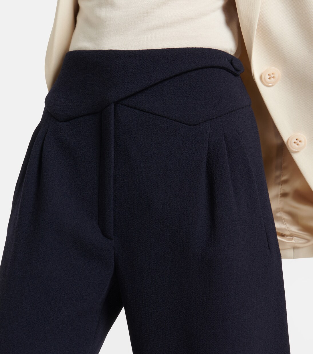 High-Rise-Hose Basque aus Schurwolle | Blazé Milano