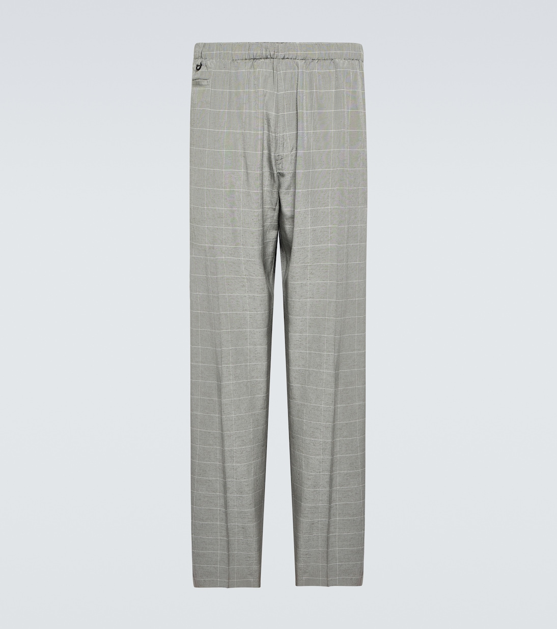 Checked silk-blend pants | Undercover