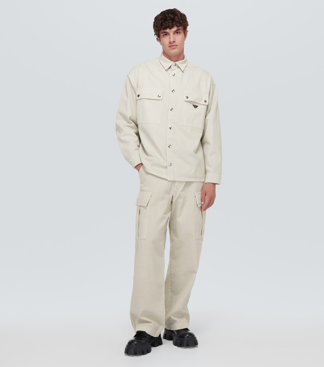 Denim cargo pants | Prada