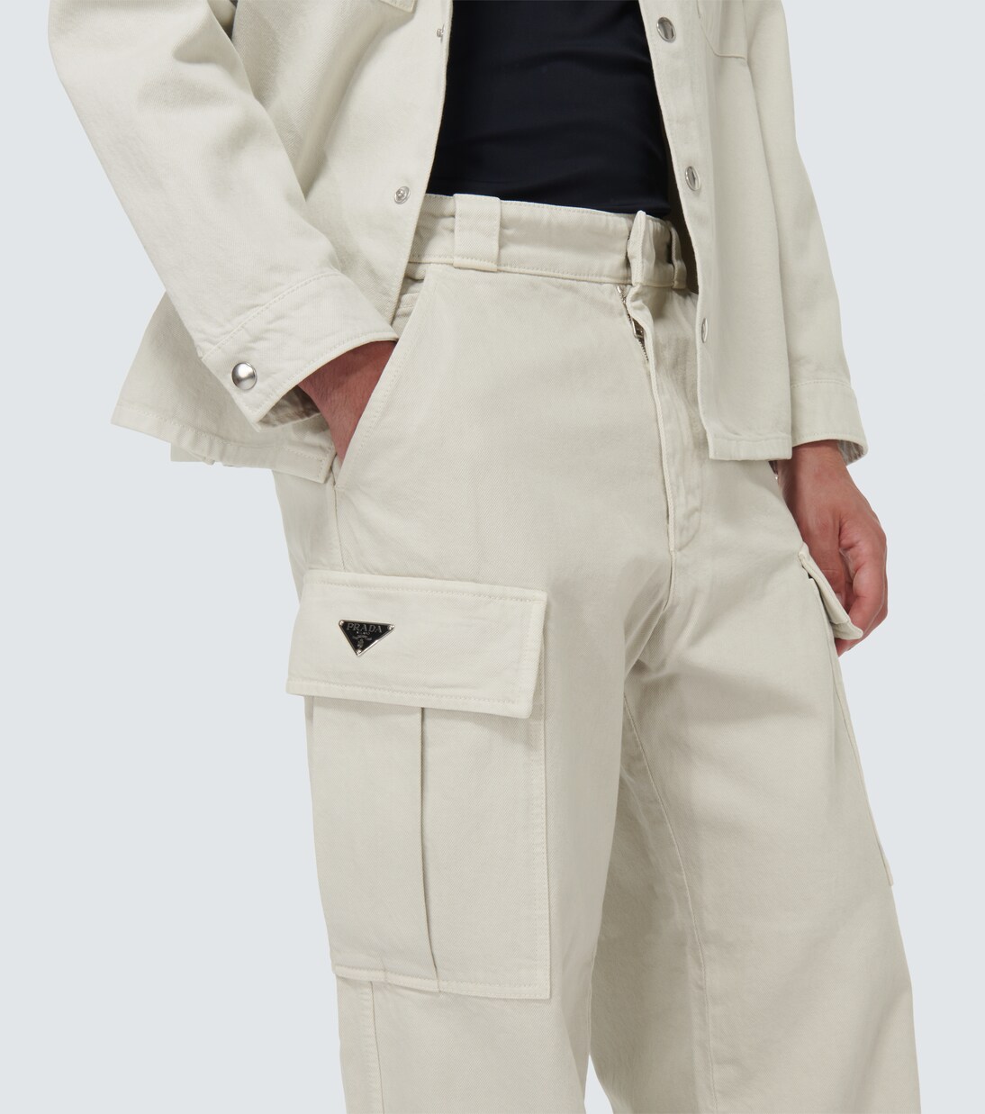 Denim cargo pants | Prada