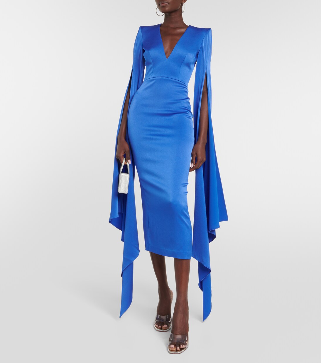 Robe midi en crêpe | Alex Perry