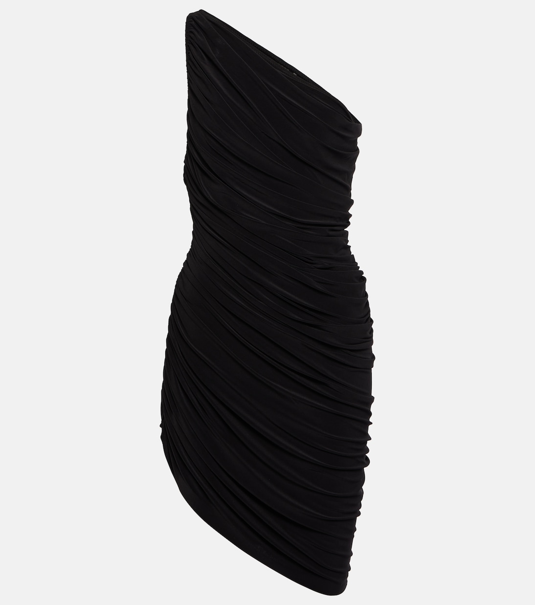 Diana asymmetrical ruched minidress | Norma Kamali