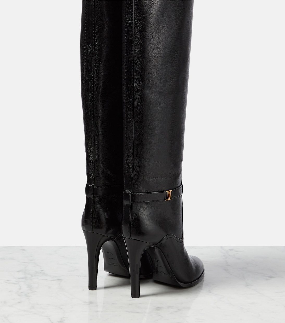 Diane 105 leather knee-high boots | Saint Laurent
