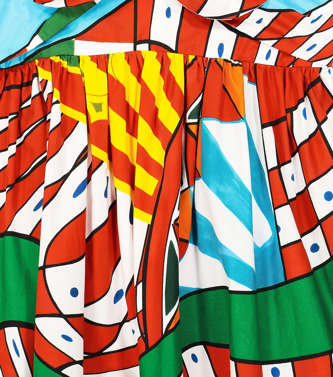 Carretto cotton poplin dress | Dolce&Gabbana Kids