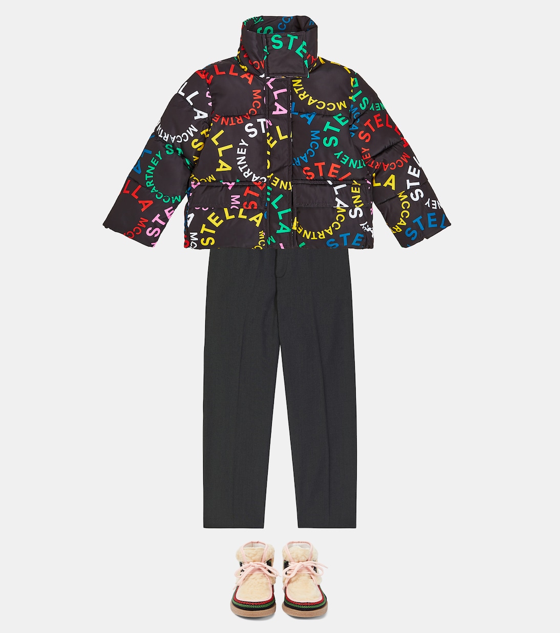 Wool-blend straight pants | Stella McCartney Kids