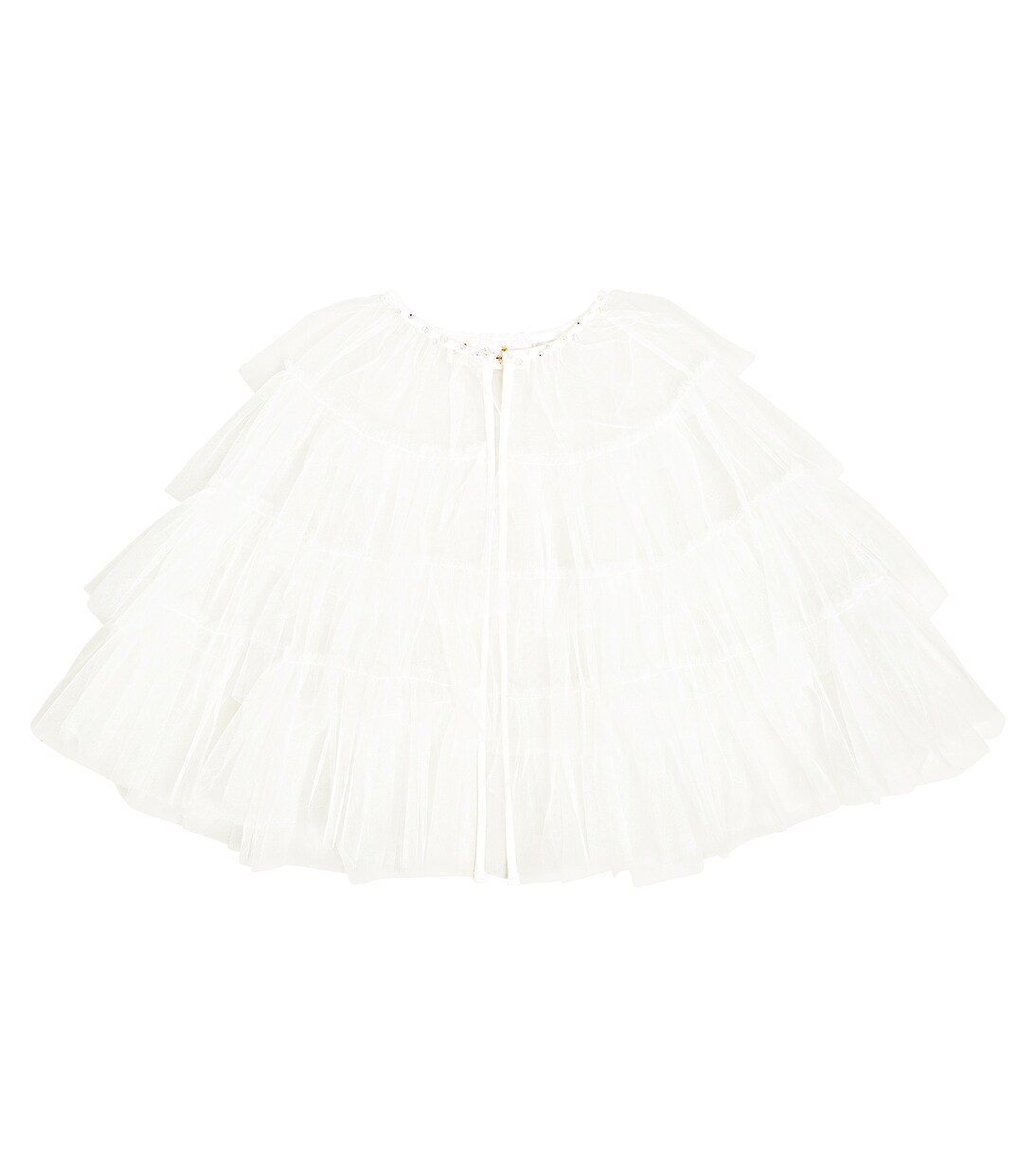 Songbird embellished tulle cape  | Tutu Du Monde