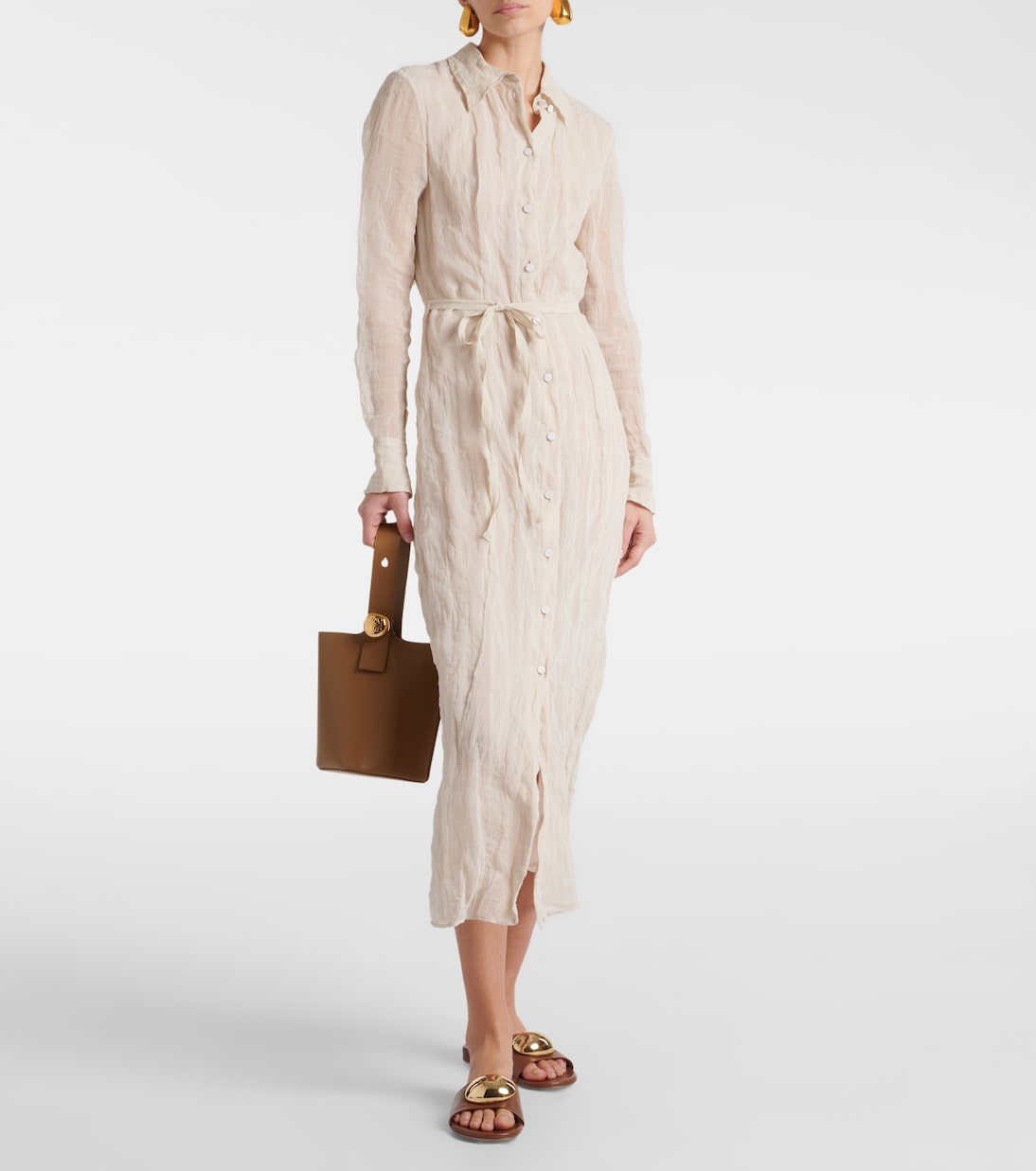 Robe chemise Agnes en coton et soie | Altuzarra