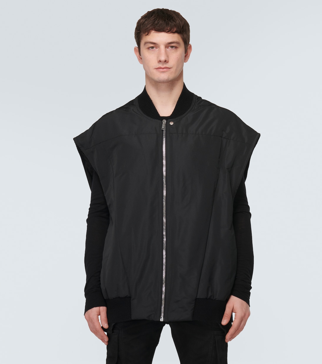Jumbo coated denim vest | Rick Owens