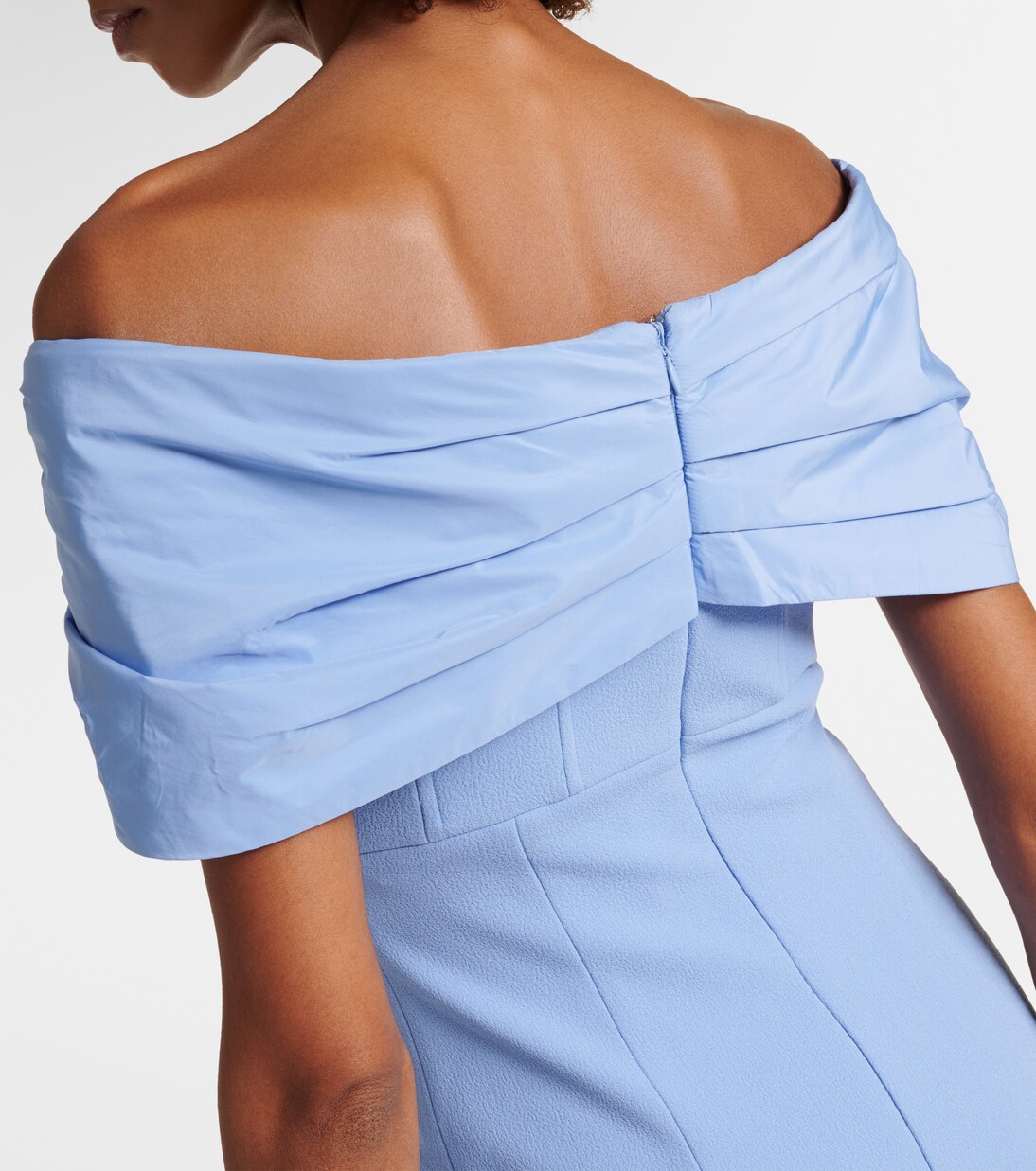 Robe midi Juliana en crêpe et taffetas | Rebecca Vallance