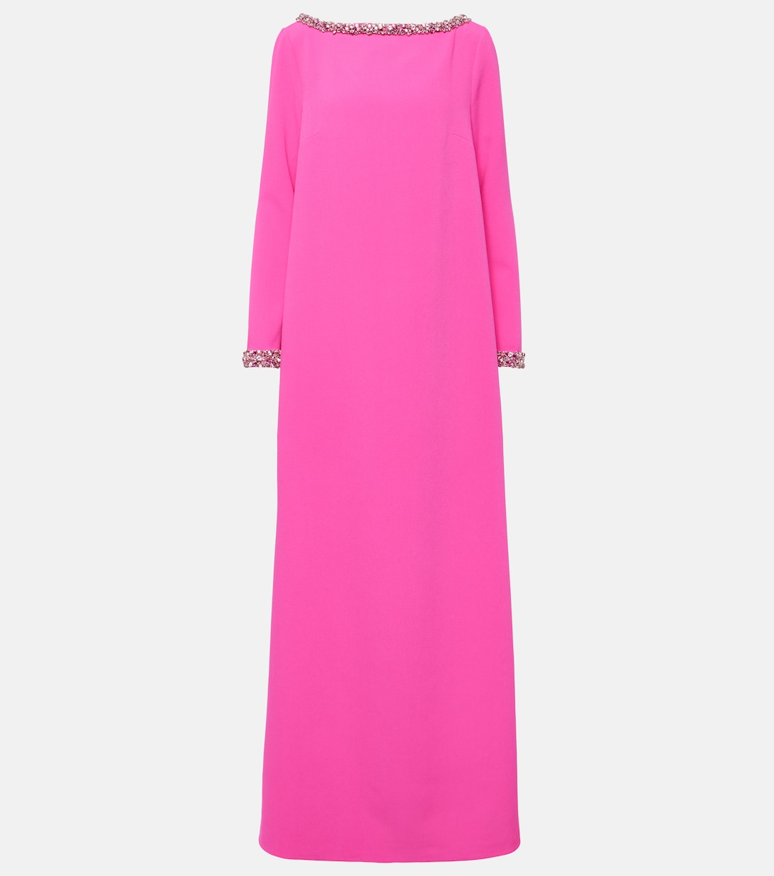 Robe longue Naimal en crêpe | Safiyaa