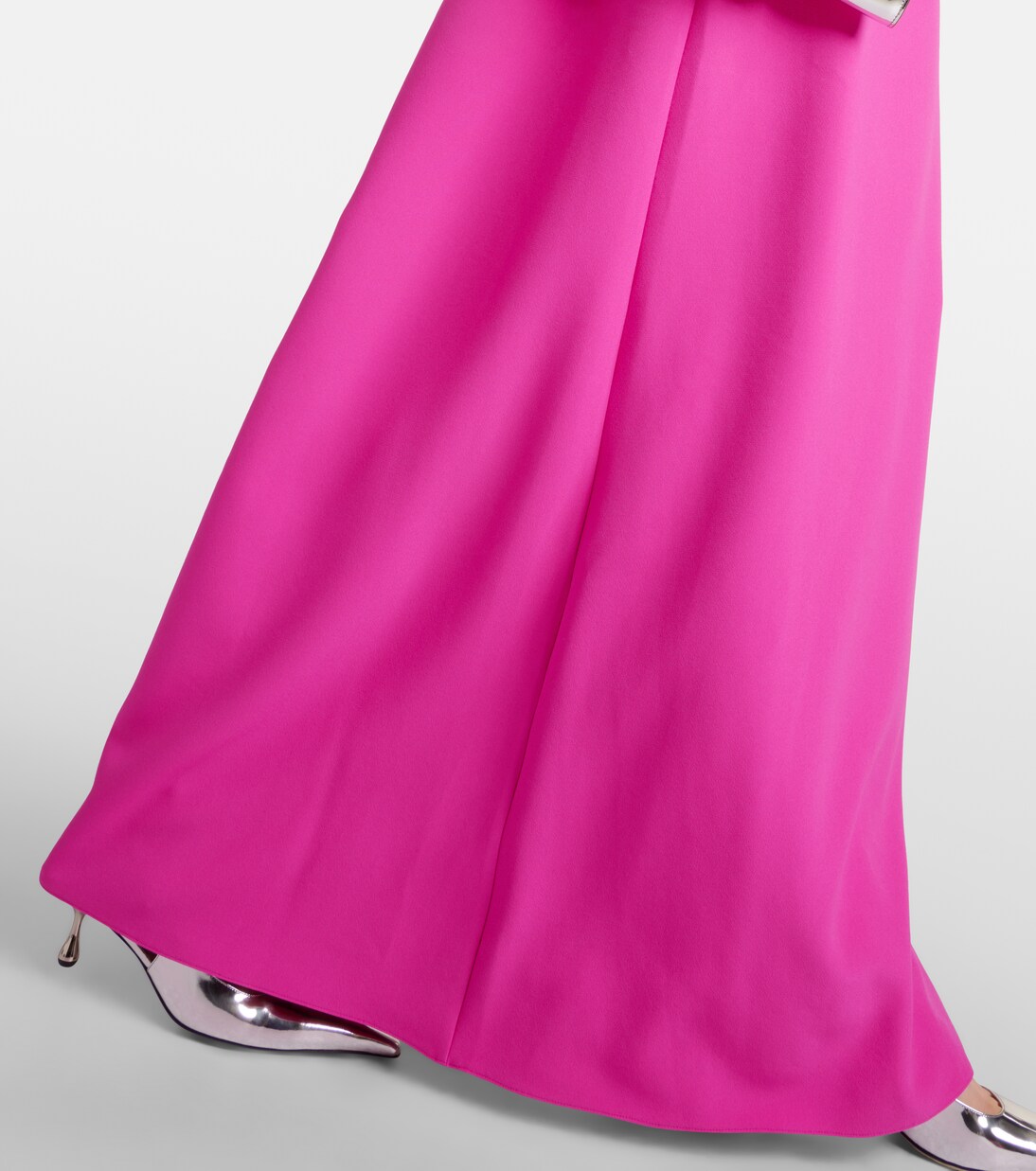 Robe longue Naimal en crêpe | Safiyaa