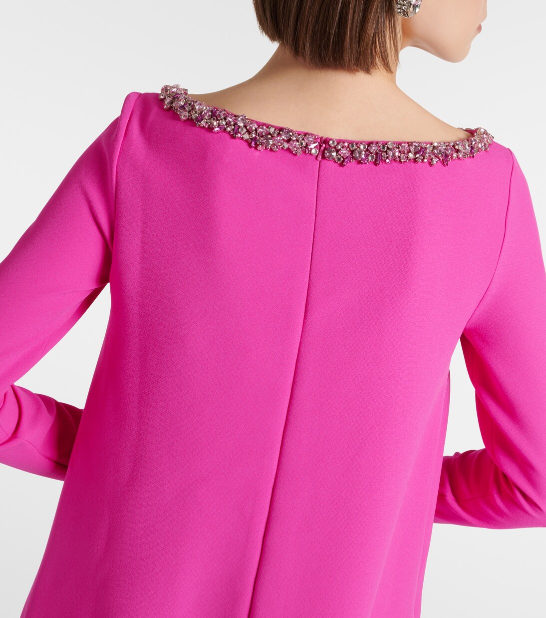 Robe longue Naimal en crêpe | Safiyaa