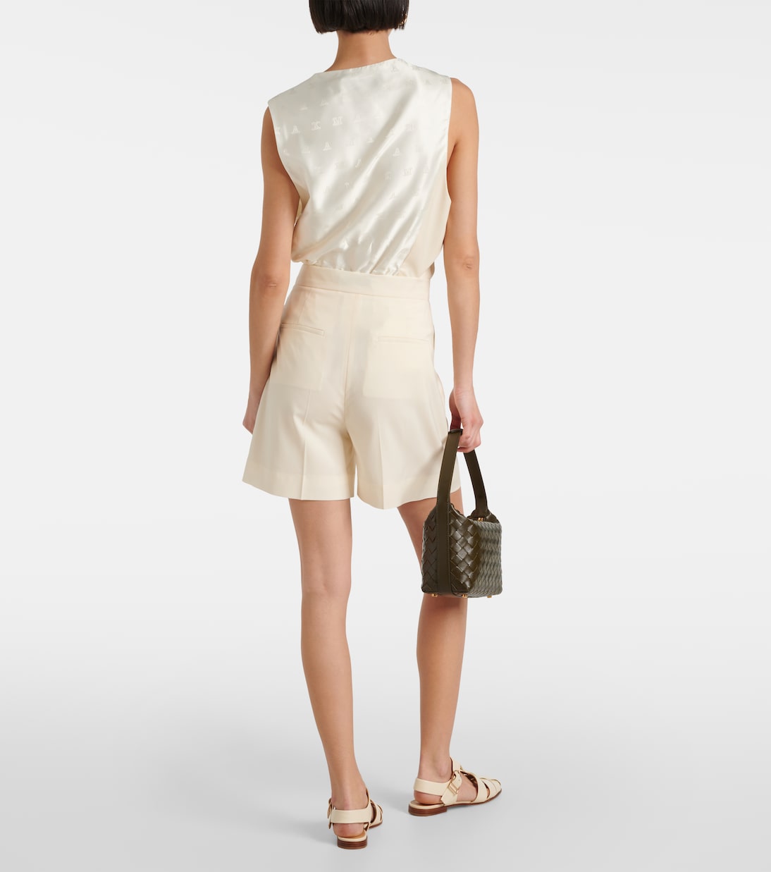 Priamo high-rise virgin wool shorts | Max Mara