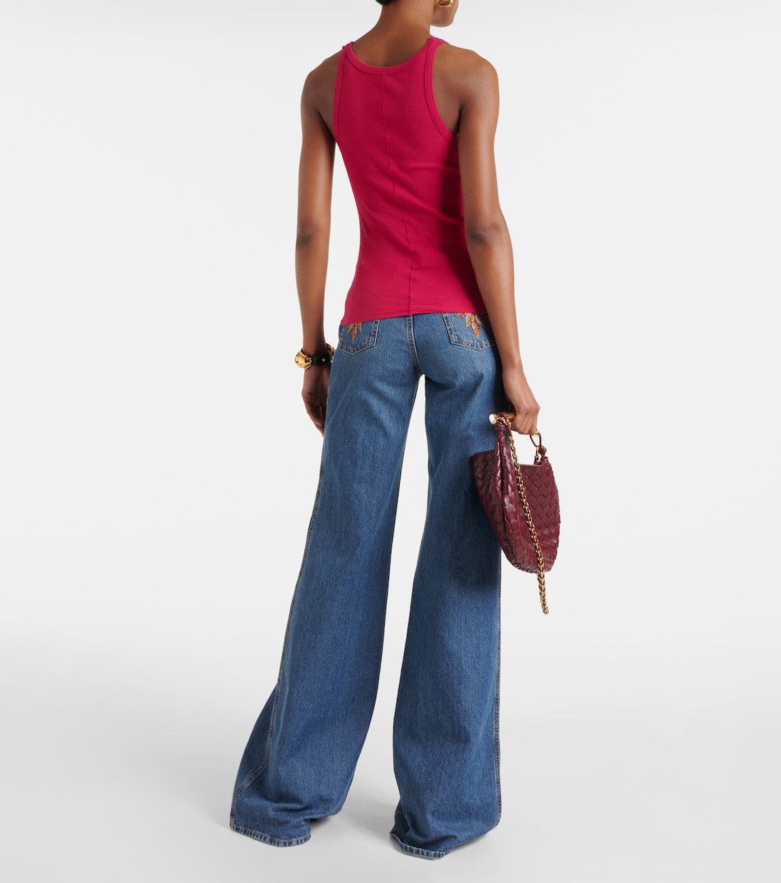 Top aus Baumwoll-Jersey | Re/Done