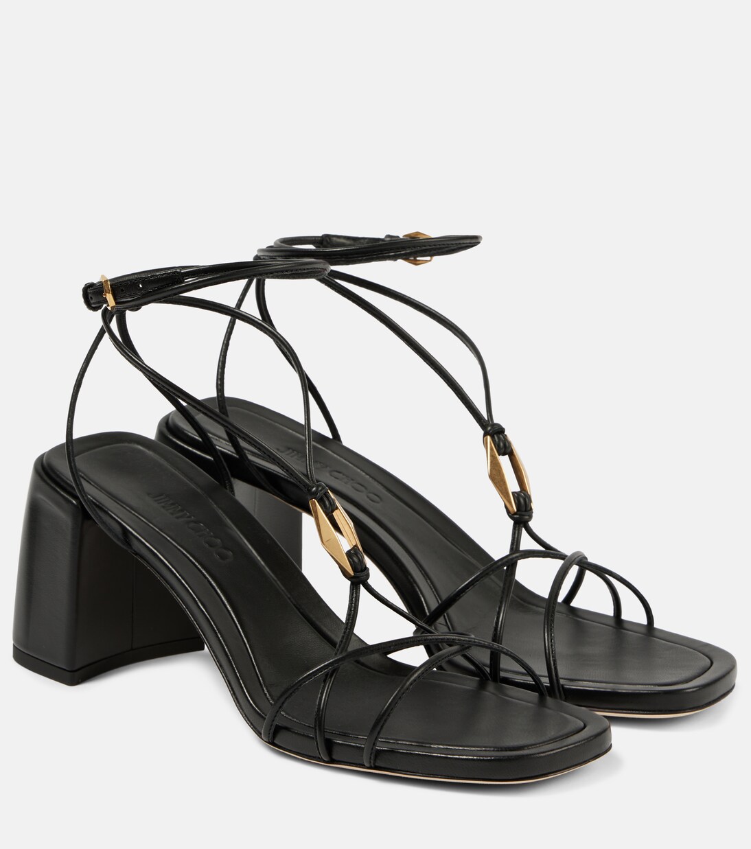 Sandalen Onyxia 70 aus Leder | Jimmy Choo